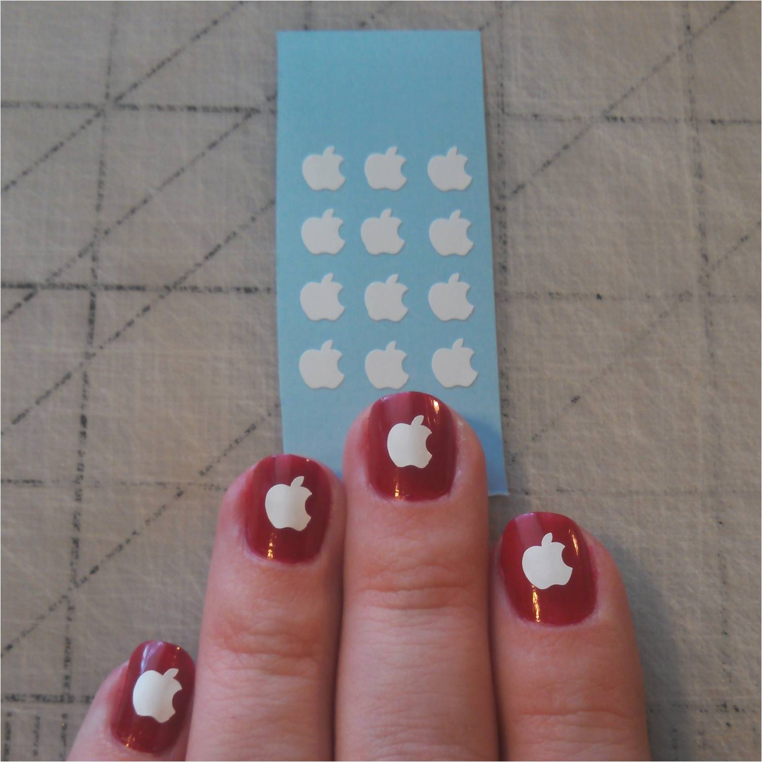 Apple iPhone Love Nail Stickers