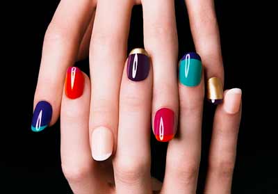 Bright Colors with Decorated Tips