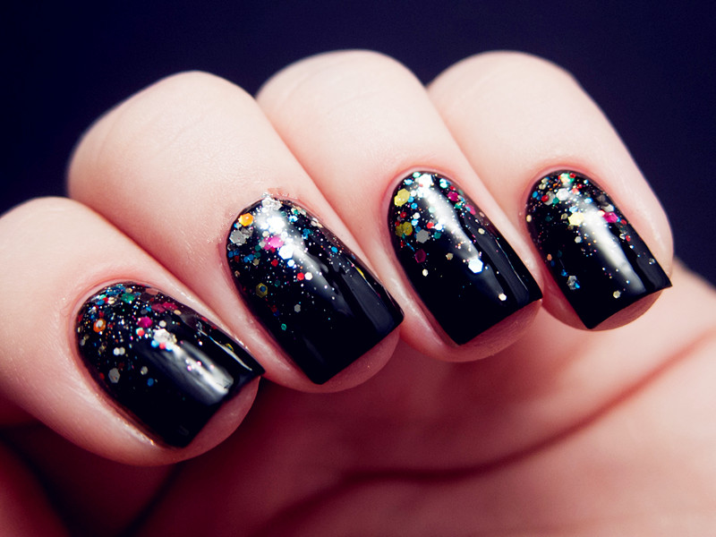Glittery Black