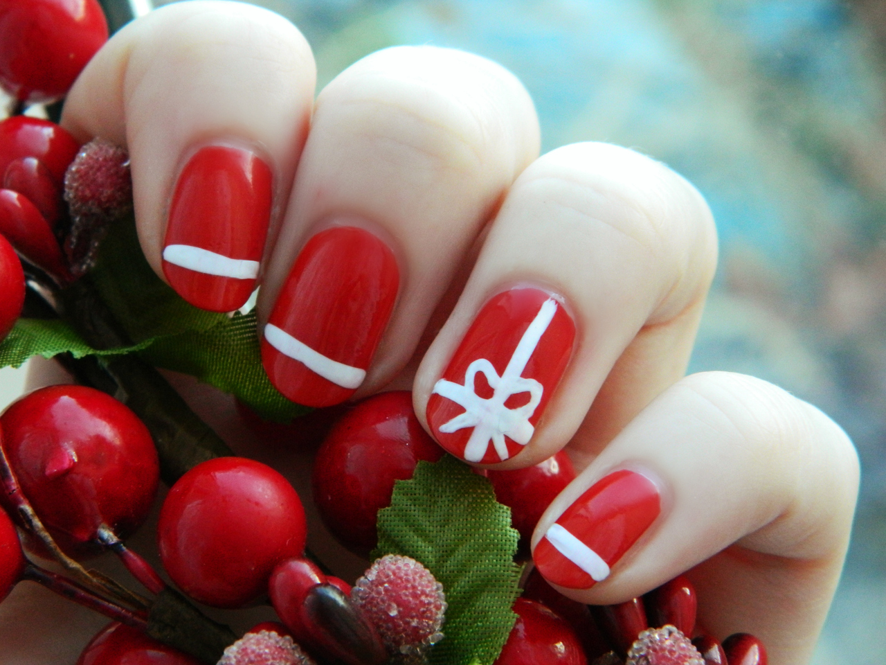 Glossy Red Cranberry Effect