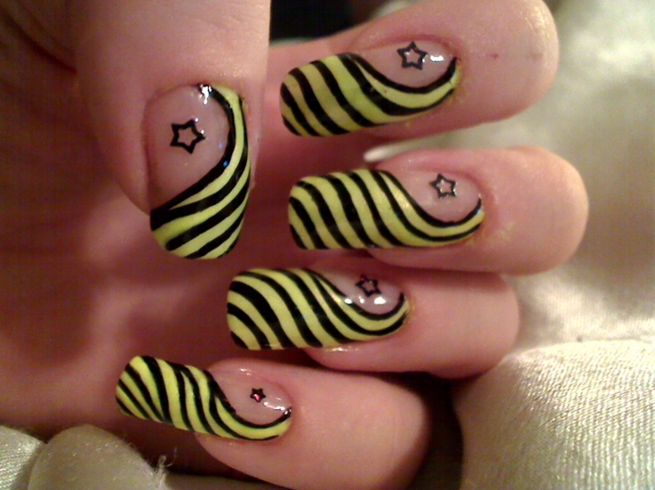 Glossy Yellow for Long Nails