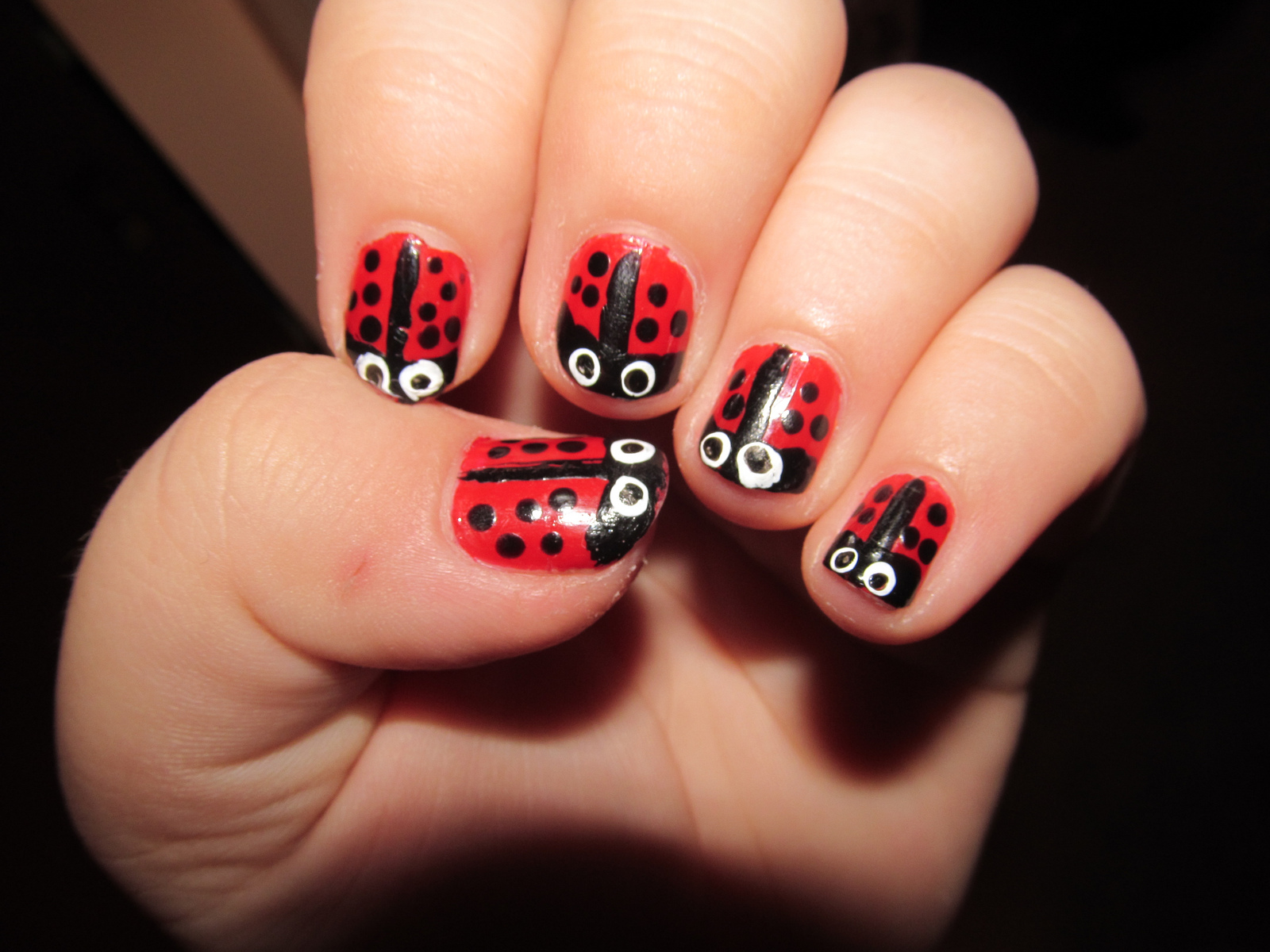 Lady Bug Nails