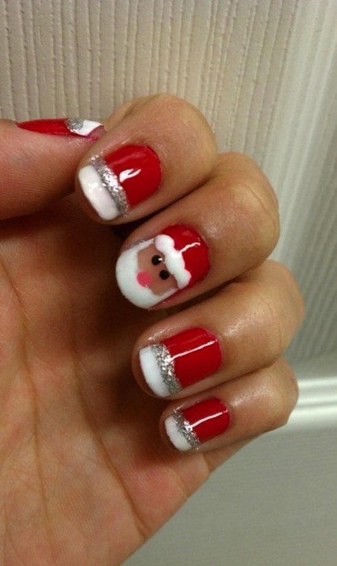 Let Santa Smile over your Nails