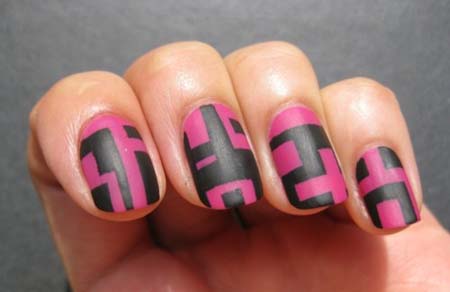 Modern Art on Pink