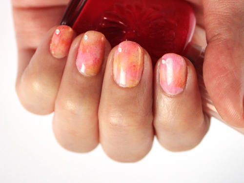 Pink Rosy Petals with Varnished Look
