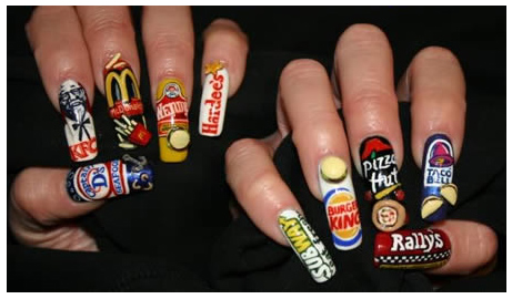 Trendy Fast Food Nails